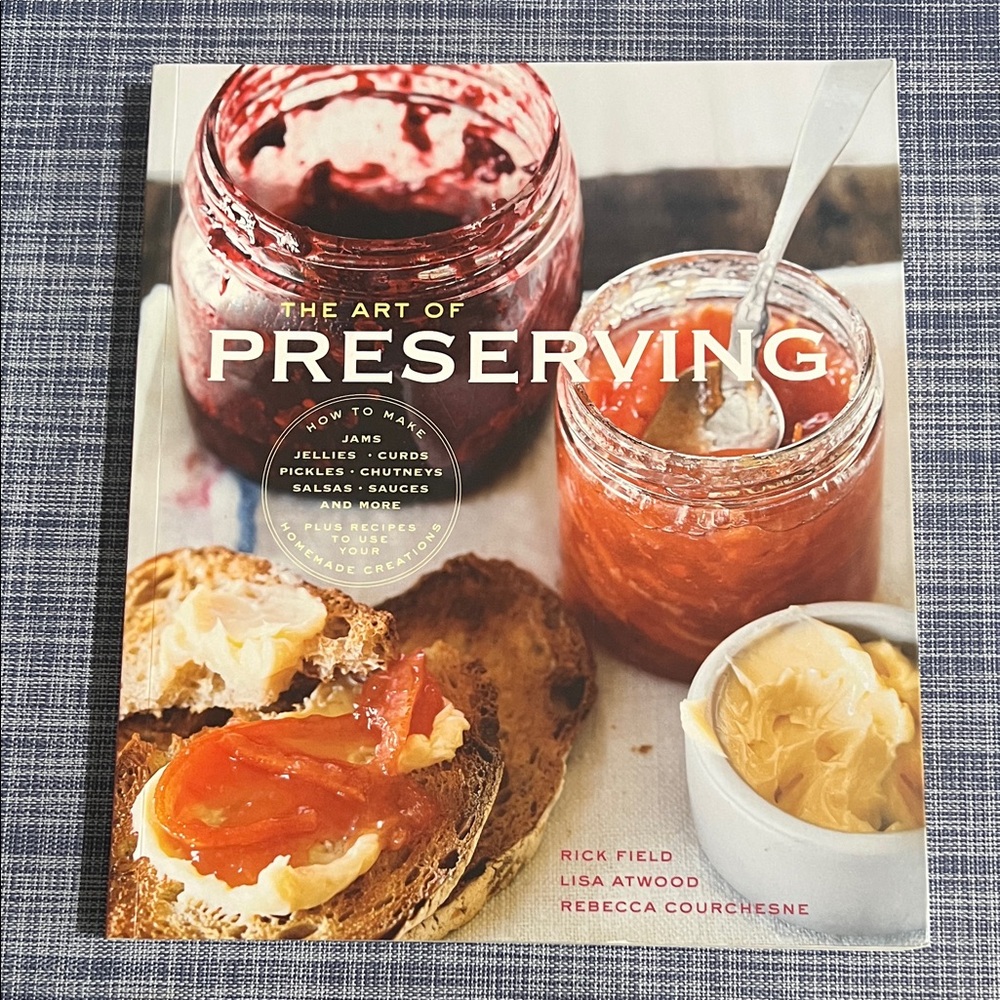 Preserving Mastery Cookbook with Red and Brown Accents